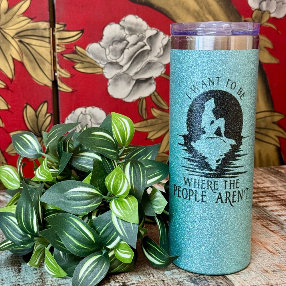Little Mermaid Glittery 20oz. Tumbler | #